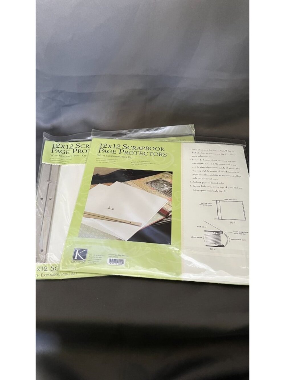 12x12 Scrapbook Page Protectors With Expansion Post Kit